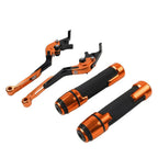 Orange Extendable Brake Clutch Levers Grip Set for Suzuki GSXR1000 (2001-2023)