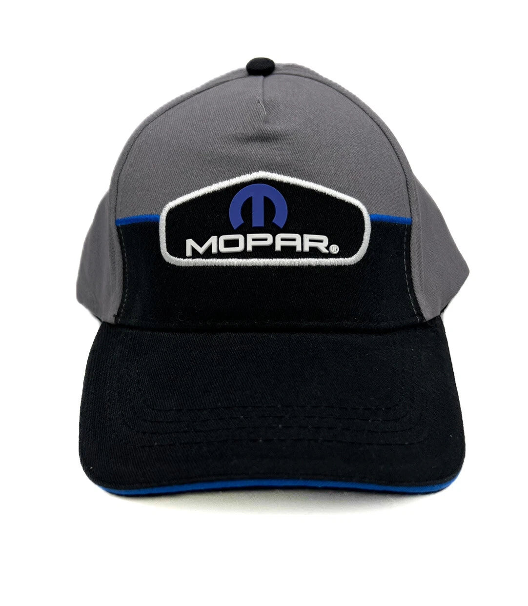 Mopar Blue M Script Hat Cap 3D Rubberized Logo for Vehicles (Fits All)