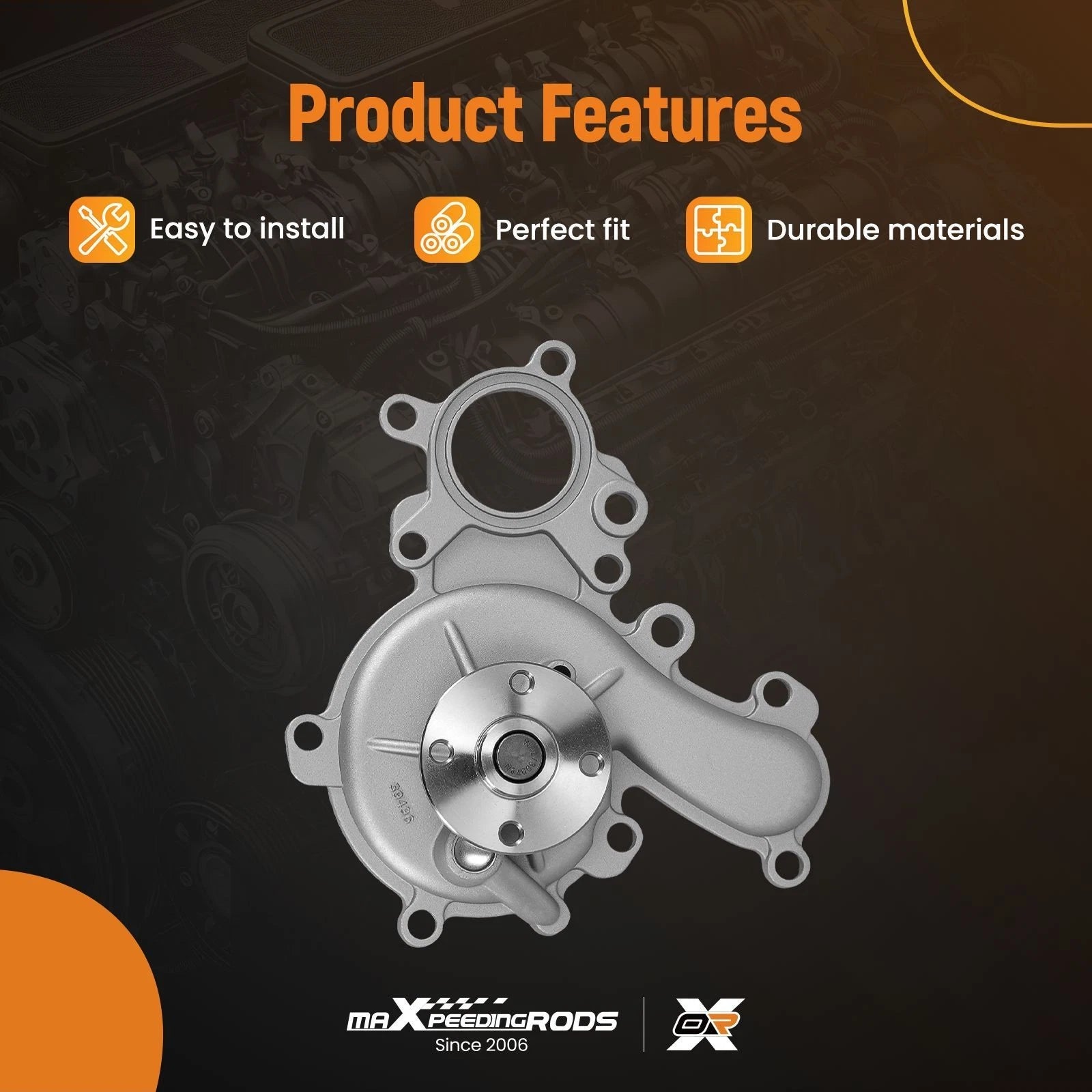 Engine Water Pump for Lexus LX570 Land Cruiser (2008–2015)