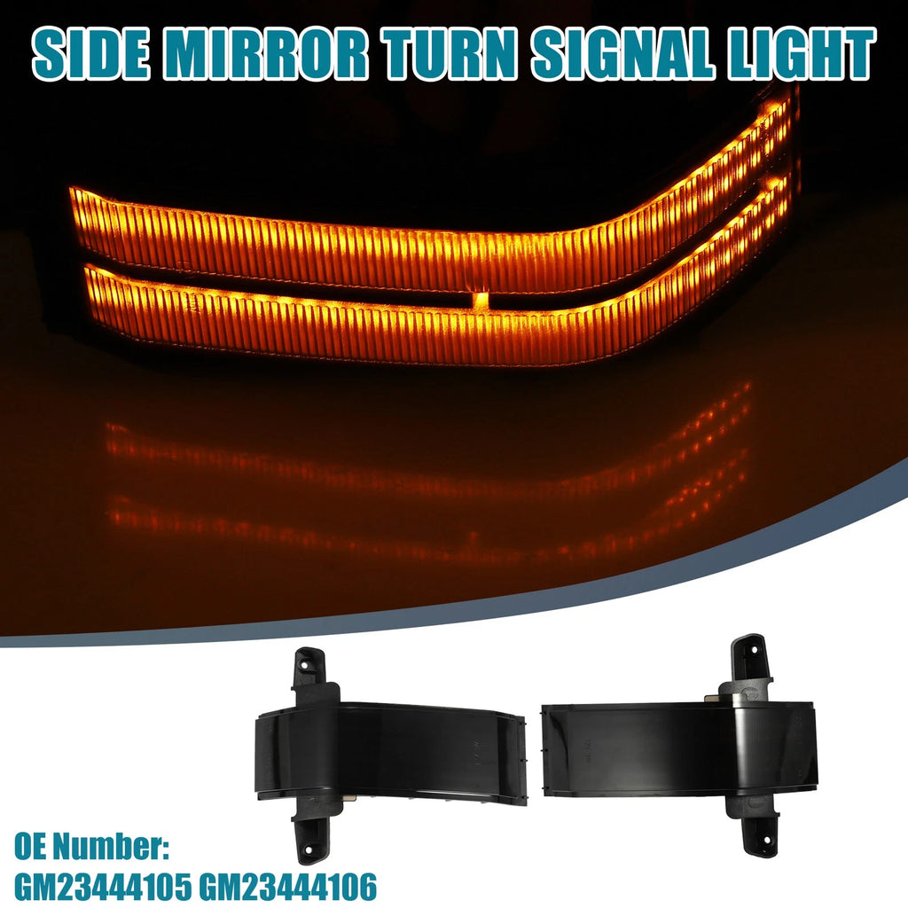 1 Pair Side Mirror Turn Signal Light GM23444105 for Cadillac Escalade (2002–2020)