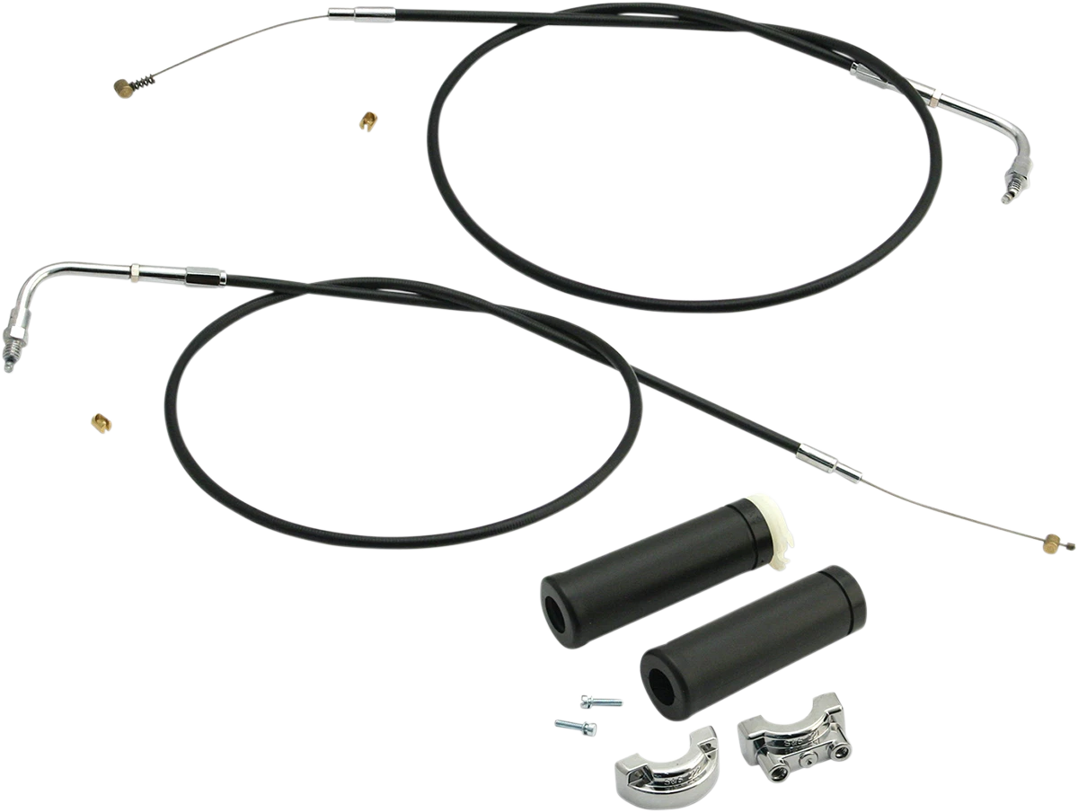 S&S Cycle Dual-Cable Throttle Assembly Kit for E&G Carbs (48", 19-0449)