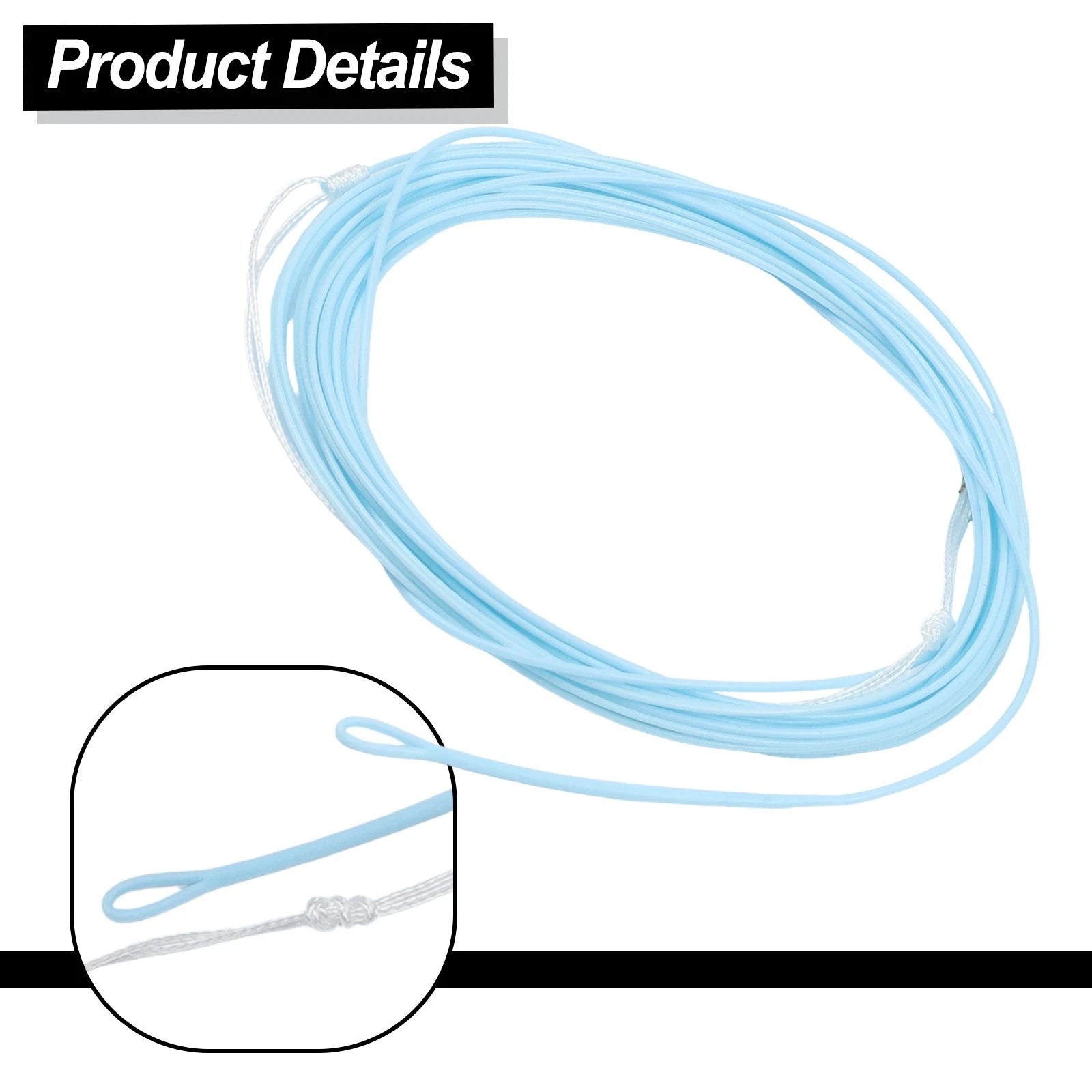 Tenkara Fly Fishing Line PVC Taper 13 Feet with Welded Loops