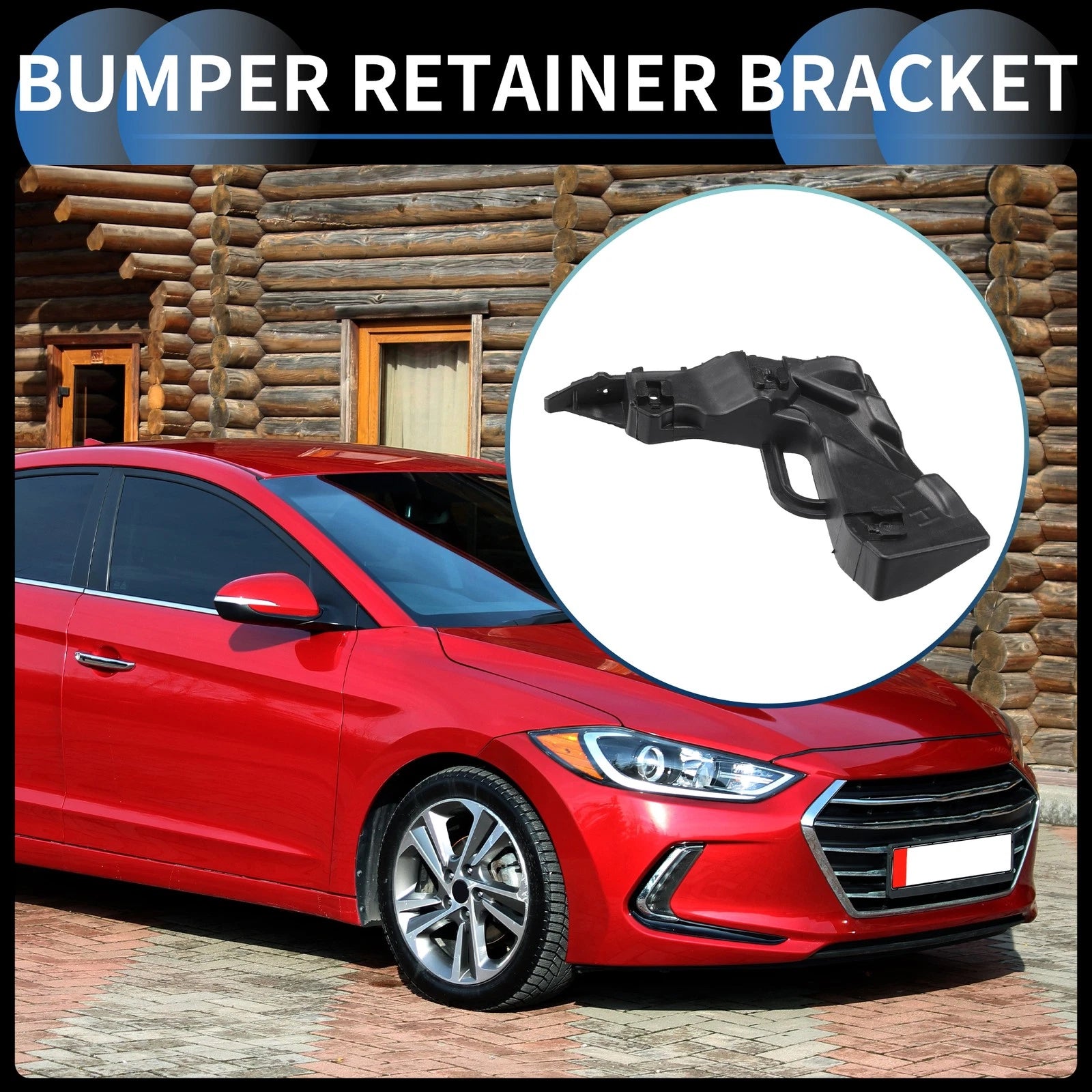 1pc Left Front Bumper Retainer Bracket No. 86513F2000 for Hyundai Elantra (2017–2018)
