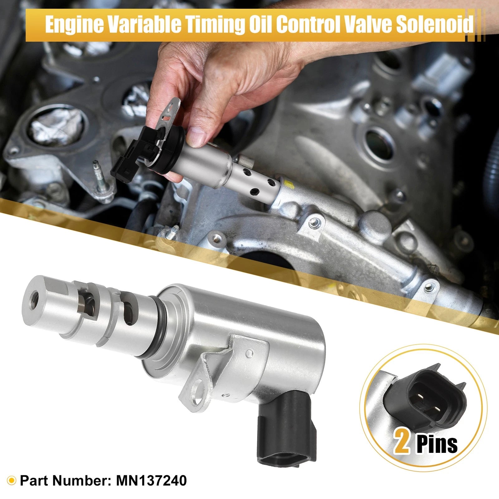 VVT Solenoid for Mitsubishi Galant 2.4L (2007–2012) MN137240 718844611619