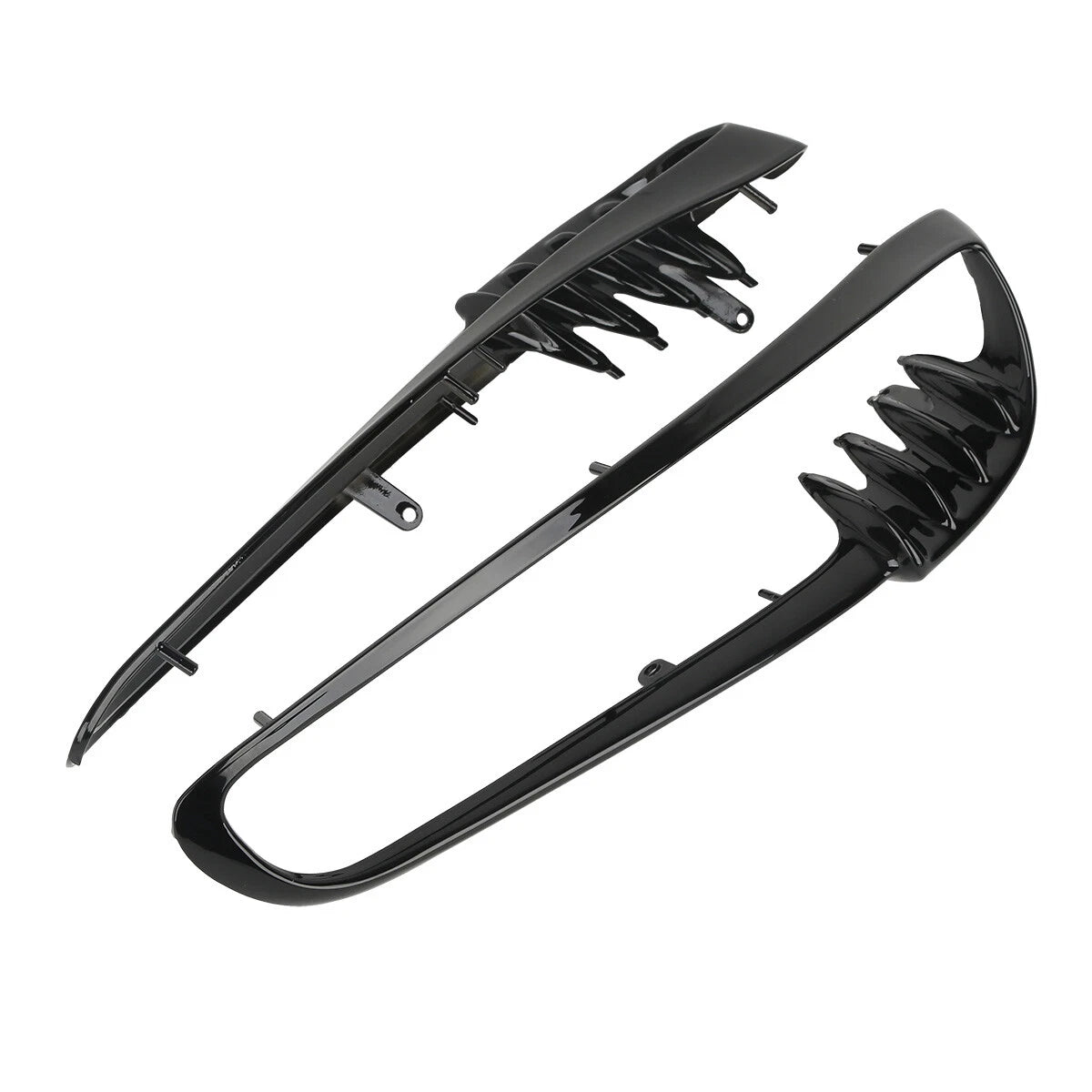 Black Radiator Trim Bezels for Harley V-Rod VRSCA VRSCB Night Rod (2001–2010)