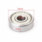 10PCS Miniature Deep Groove Ball Bearings 627ZZ 627-2Z 80027 (7x22x7mm)