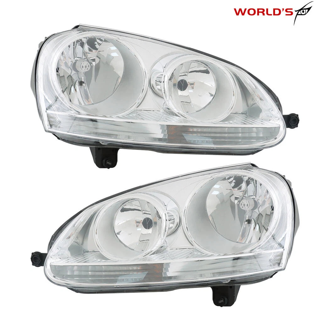 Chrome Headlights for Volkswagen Rabbit & Jetta (2005–2009)