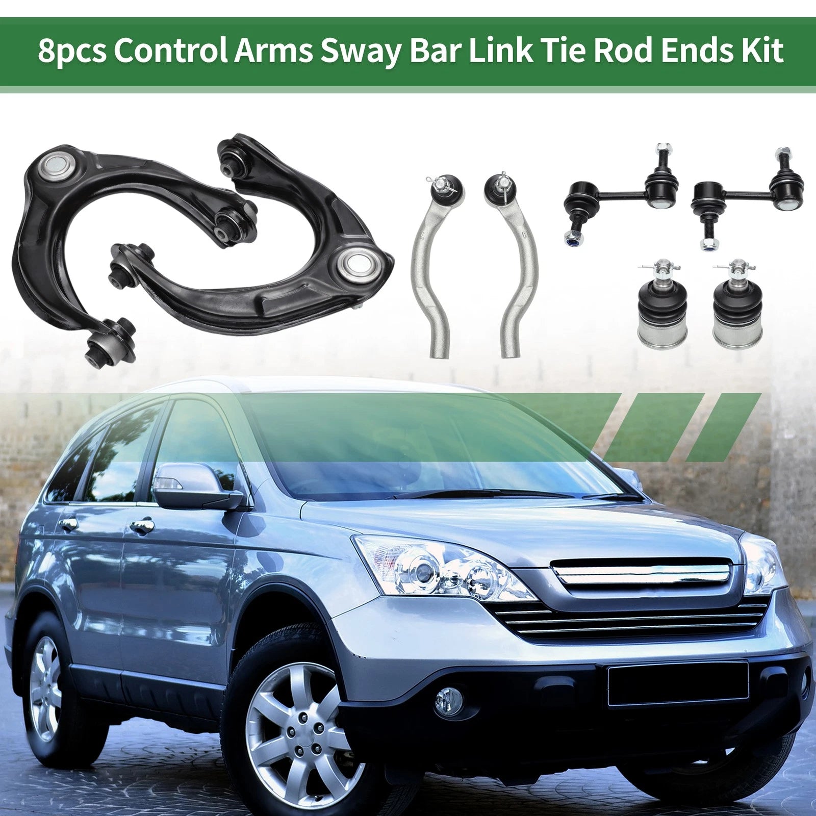 8pcs Front Suspension Kit Upper Control Arm for Honda Accord (1998–2002) No.K620614/ES800460