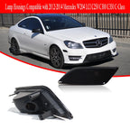 2X Smoked Housing Covers for Benz W204 C250 C300 C350 Front Side Marker Light