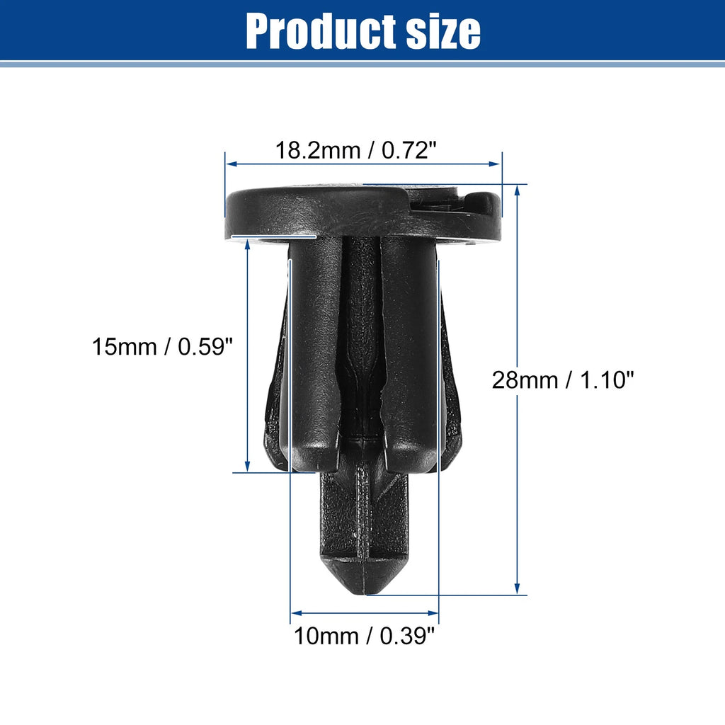 10 Pcs Bumper Cover Push Type Retainer Clips for Nissan 240SX (1989–1998) No. 0155309241