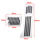 Stainless Steel Brake Gas Pedal Covers for Mazda 2 3 6 CX-3 CX-4 CX-5 (2003-2023)