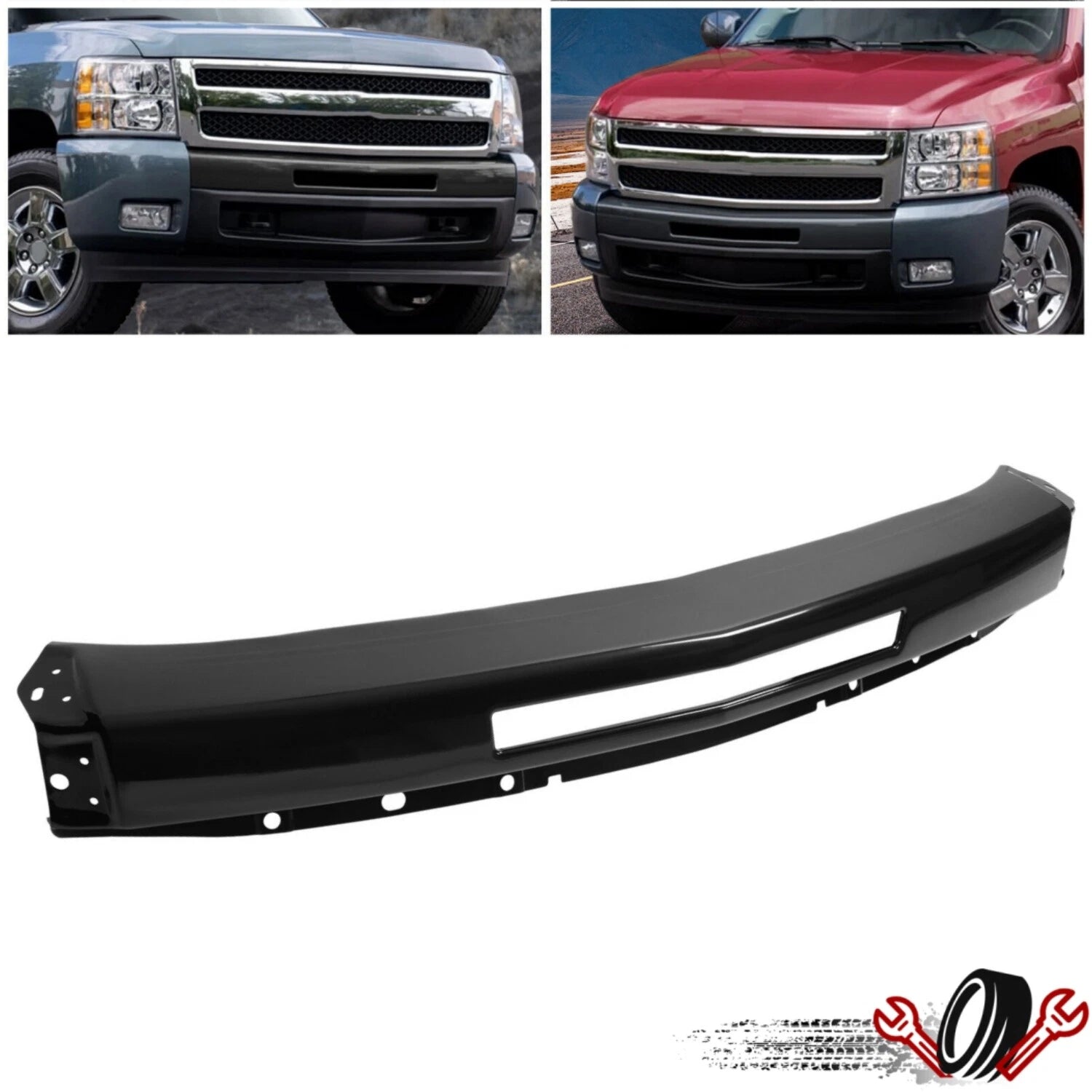 Front Bumper Face Bar for Chevy Silverado 1500 (2007–2013)