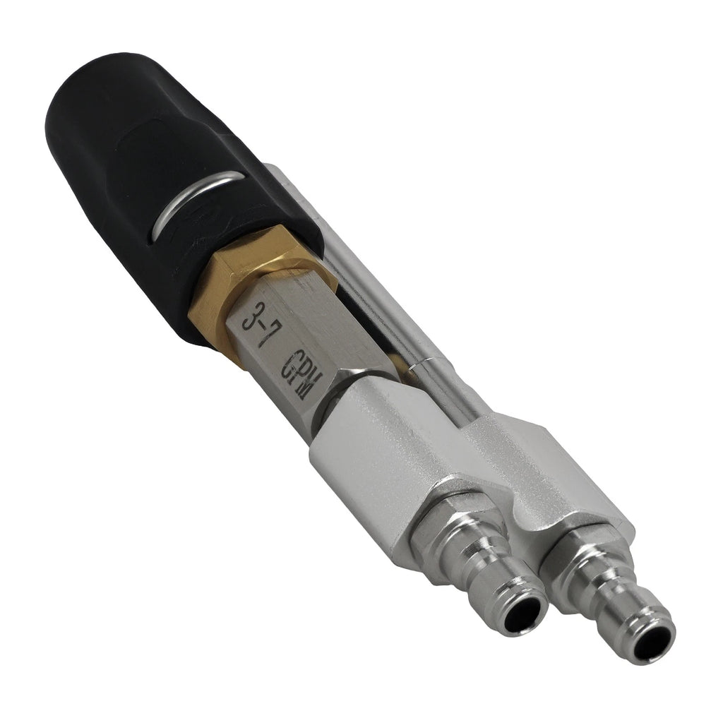 2-in-1 Brass Soft Wash Nozzle for Pressure Washer (6000 PSI, 0-60° Adjustable)