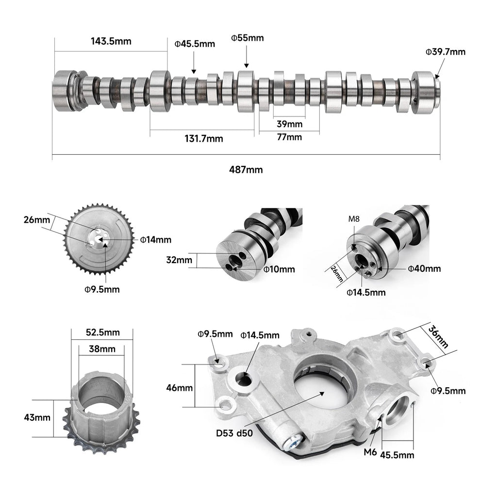 Sloppy Stage 2 Cam Lifters Kit for LS1 4.8 5.3 5.7 6.0 6.2 (E1840P)