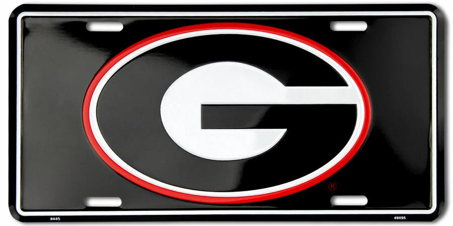 University of Georgia "G" Logo License Plate 6x12