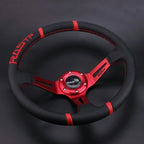 14" Deep Dish Drifting Steering Wheel & Quick Release Adapter