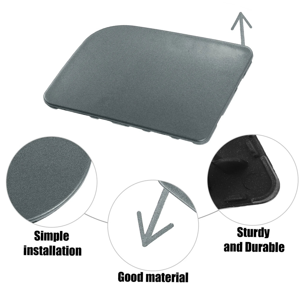 Front Left Tow Hook Cover for Nissan Sentra (2016–2019) - Gray