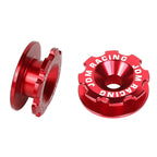 Set of 4 Aluminum Red Bumper Quick Release Fasteners for Gear Lid