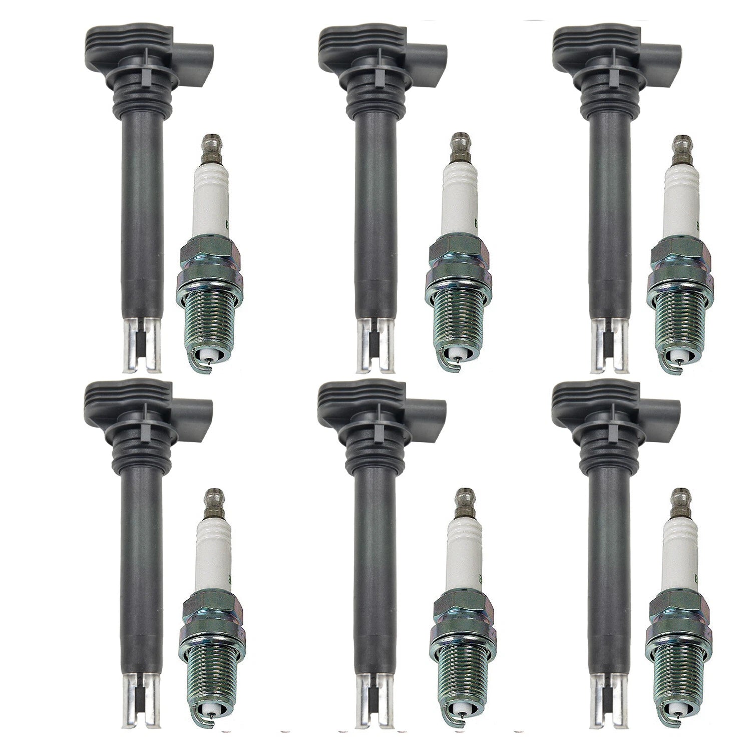 Set of 6 Ignition Coils & 6 NGK Iridium IX Spark Plugs for NSX A4 A6 Q5 ES300 V6