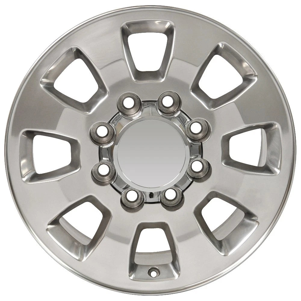Polished Wheel Rim 18 x 8 Replacement for 2001-2007 GMC Sierra 3500