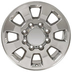 Polished Wheel Rim 18 x 8 Replacement for 2001-2007 GMC Sierra 3500