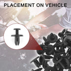 100 Pcs Front Fender Skirt Clip for Honda Prelude (1992–1996)