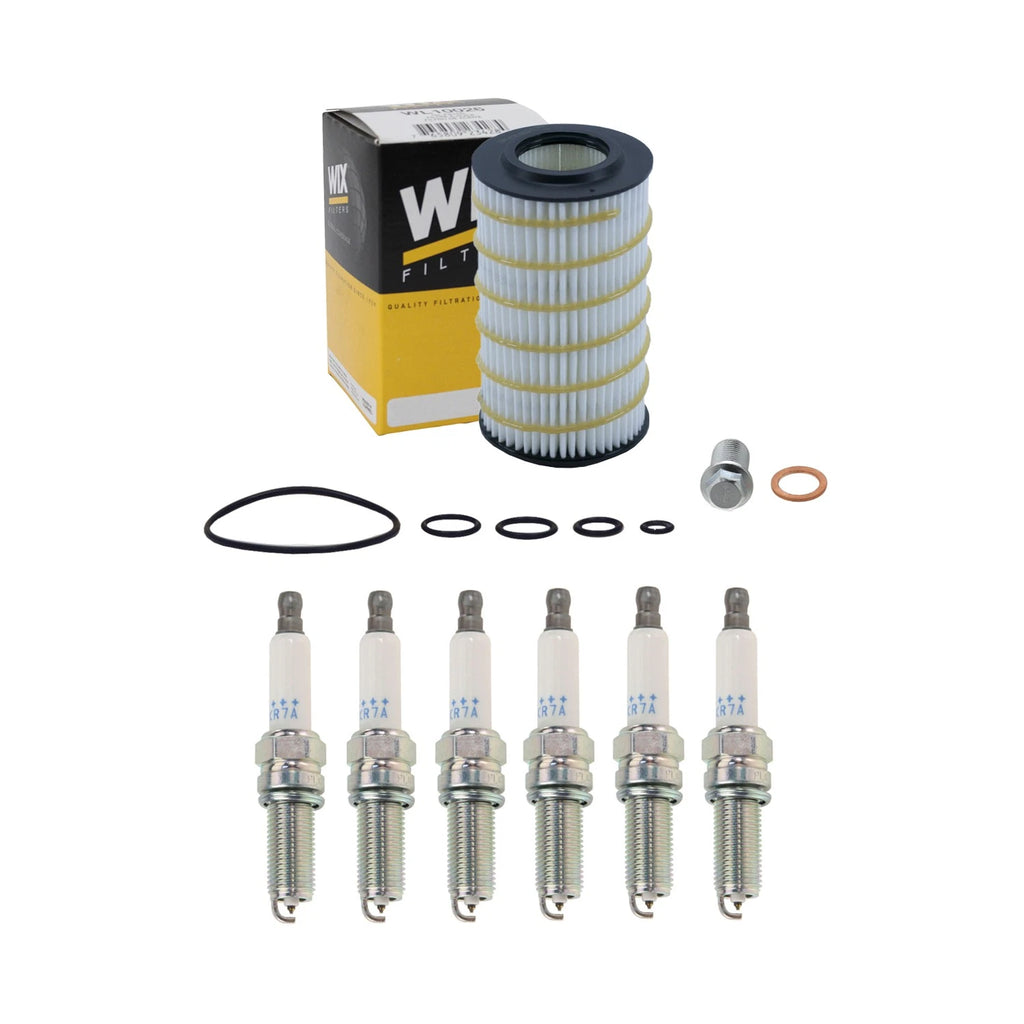 Wix Engine Oil Filter & NGK 6 Laser Platinum Spark Plugs for R171 SLK350 (2005–2011)