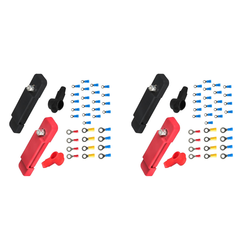 2X DC Bus Bar Power Distribution Block for Universal Applications (12V)