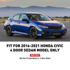 Mud Flaps Splash Guards for Honda Civic Sedan (2016–2021) Front & Rear