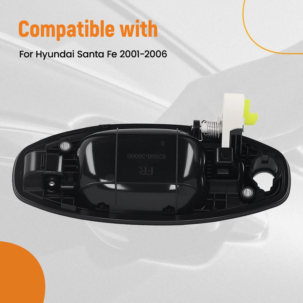 Front Right Door Handle for Hyundai Santa Fe (2001–2006) 8266026000 Black