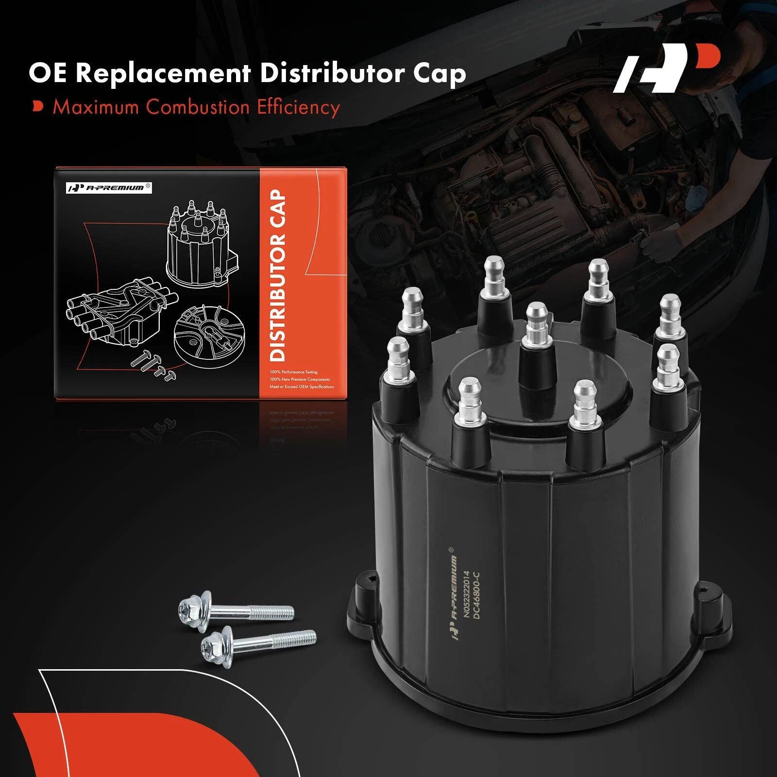 Distributor Cap for GMC Yukon, Savana 2500, P3500, Cadillac, Olds, Pontiac