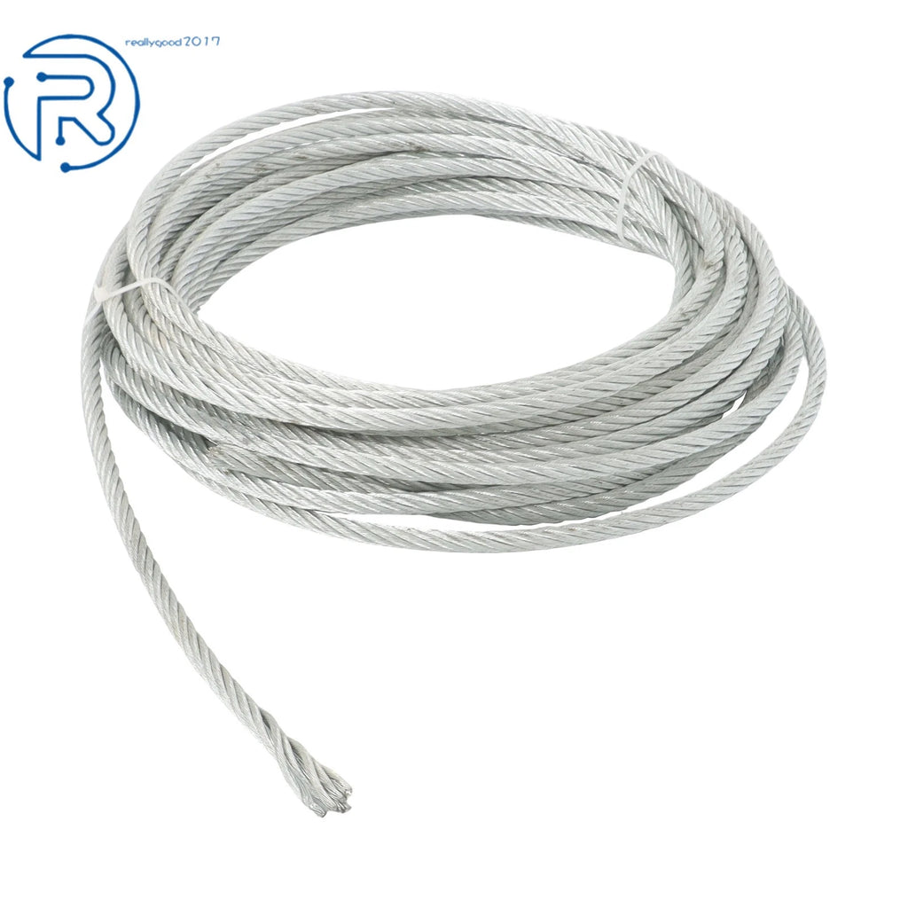 5/16" Galvanized Cable 7×19 100 FT 1120LBS for Fencing, Pulley