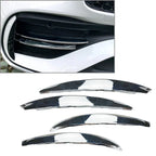 Silver Front Bumper Splitter Fins Spoiler Canard Trim for Benz C-Class (2022-2023)