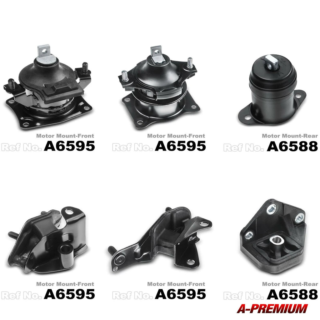6X Motor & Transmission Mounts for Honda Accord (2003–2007)