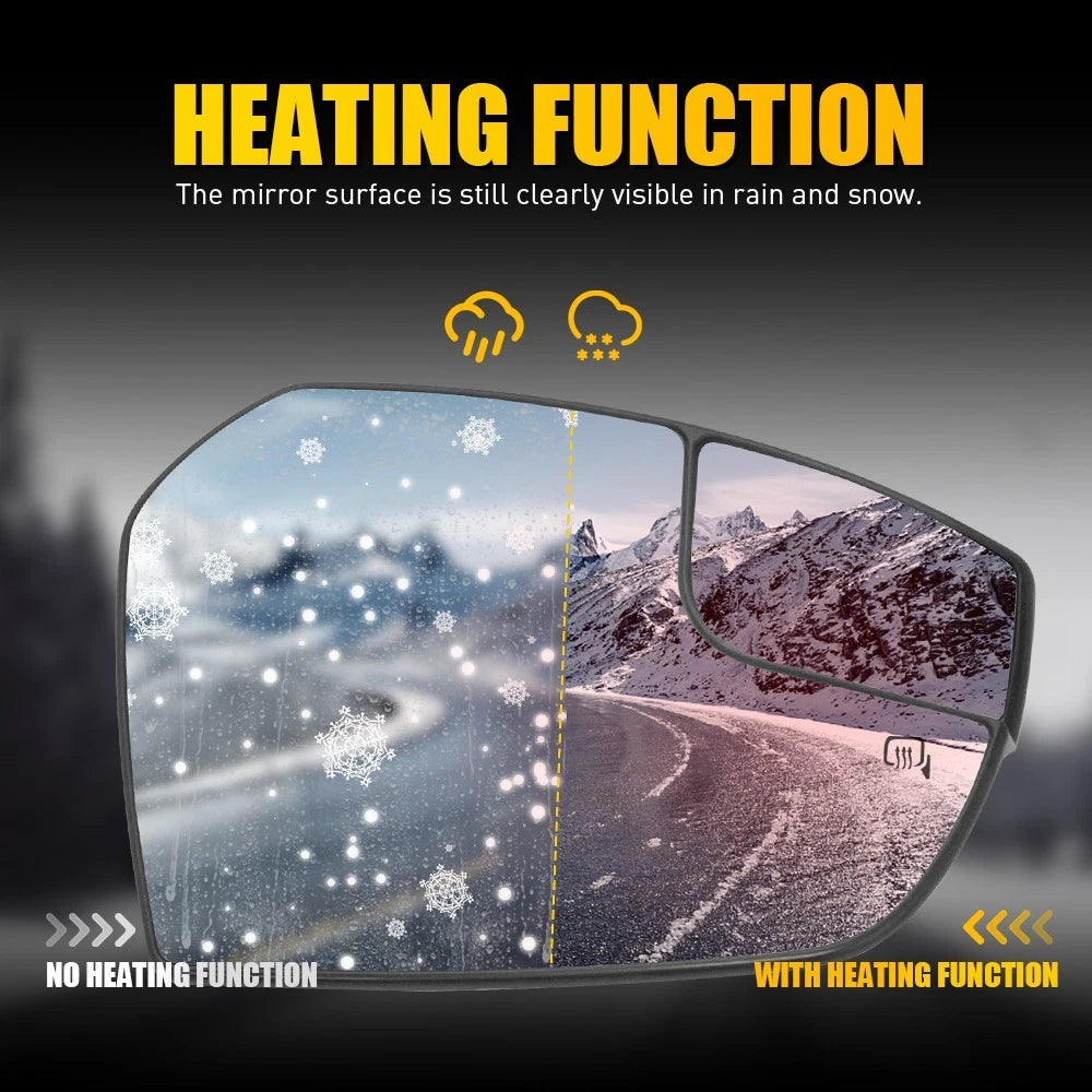 Right Mirror Glass for Ford Escape (2017-2019)