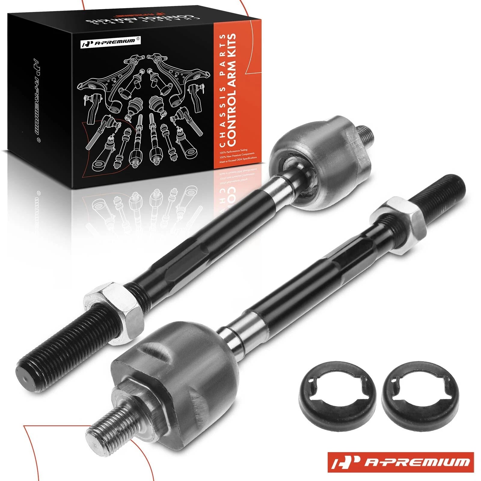 2X Front Inner Tie Rod for Honda CR-V (1997–2001)