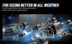 2X 9004 HB1 LED Headlight Bulbs for NOVSIGHT (60000LM, 6500K)