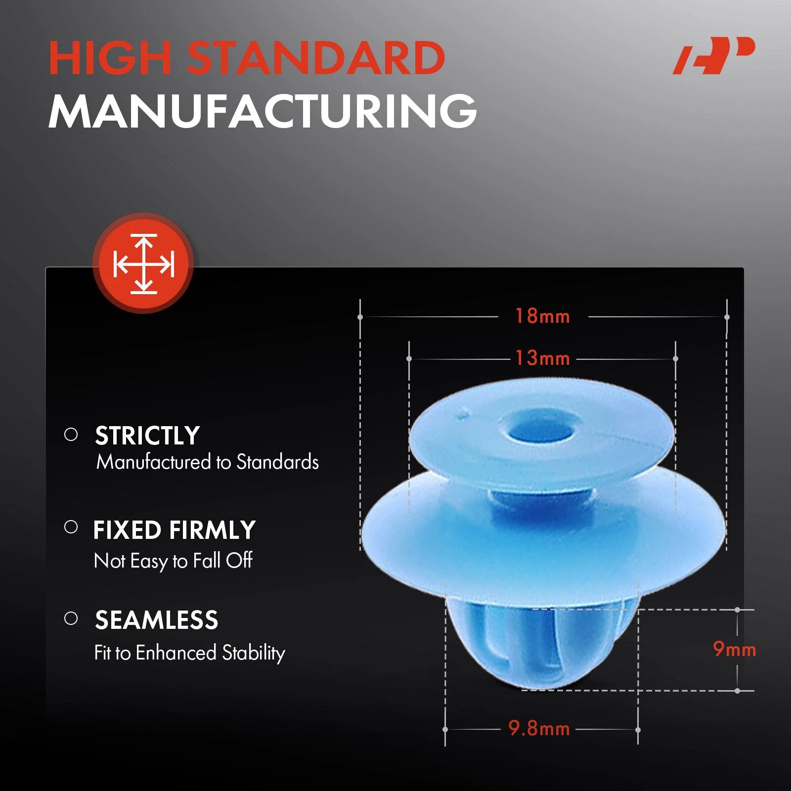 30Pcs Nylon Rocker Moulding Retainer Clips for Mitsubishi L200