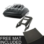 Trunk Backrest Pad Mount Rack for Harley Touring (2009–2013) Matte Black