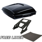 Black Razor Trunk & Mount Rack for Harley Touring Street Road Glide (2014–2026)