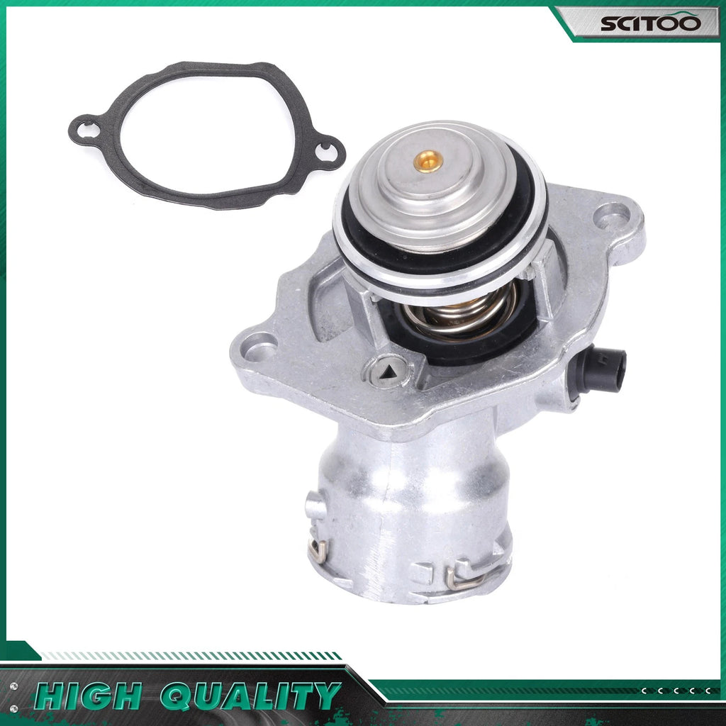 Thermostat Assembly for Mercedes-Benz C230 C250 C300 C350 E280 E300 E320 E350 (2001–2015)