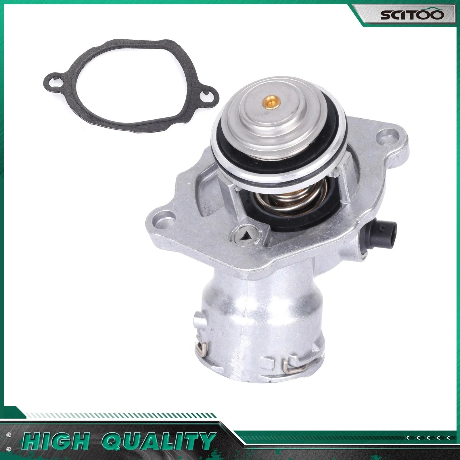Thermostat Assembly for Mercedes-Benz C230 C250 C300 C350 E280 E300 E320 E350 (2001–2015)