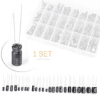 500pcs Electrolytic Capacitors Assortment Kit 0.1uF-1000uF