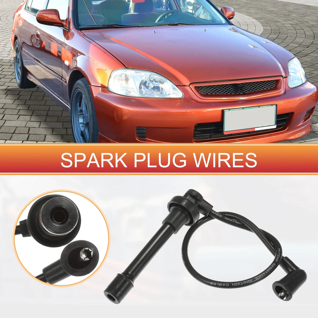 Set of 4 Spark Plug Wire Ignition Coil Cables No. 32700PAAA02 for Honda Accord (1994–2002)