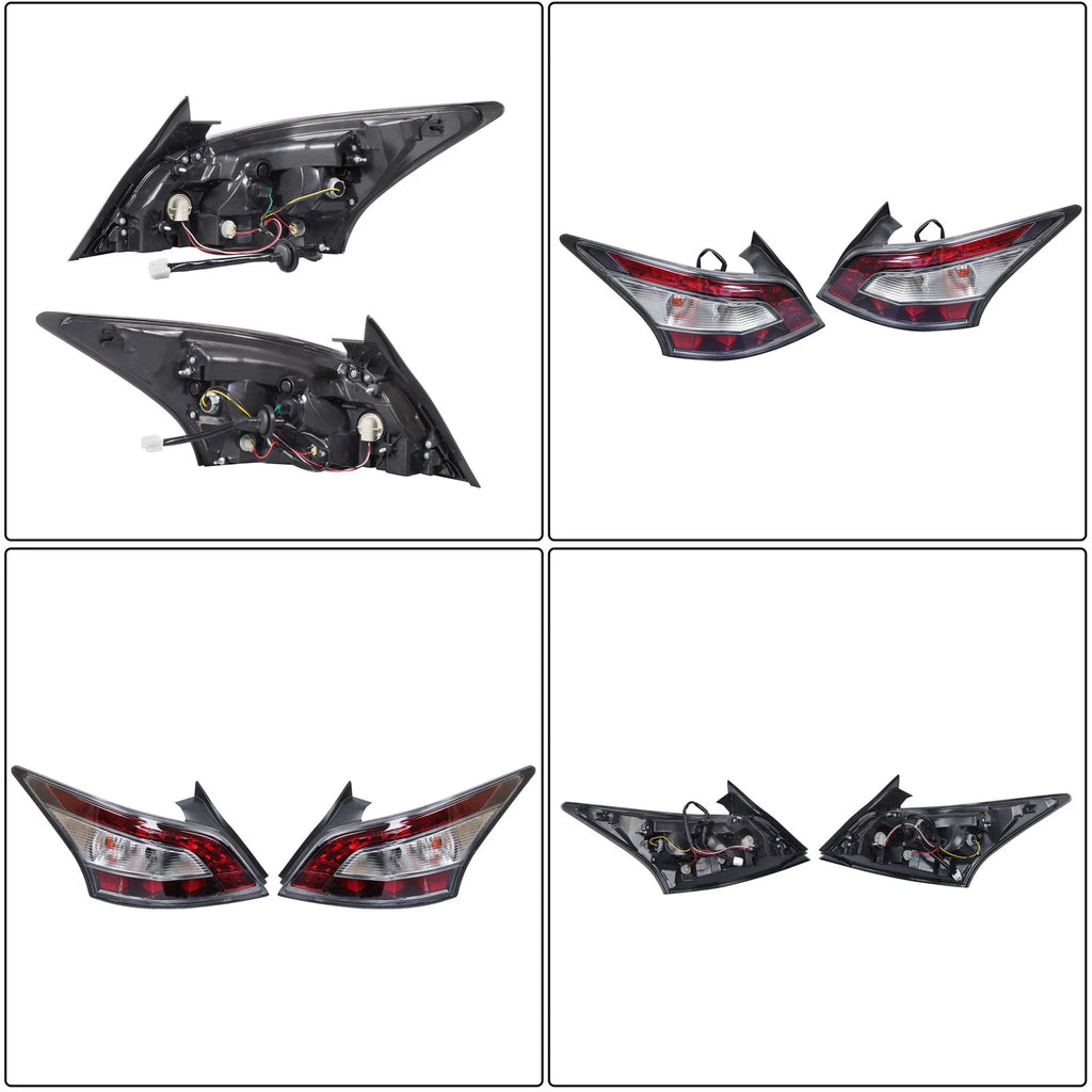 Chrome Tail Light Assembly Set for Nissan Maxima (2012–2014) Halogen
