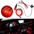 5M LED Red Interior Atmosphere Strip Light for Universal Vehicles