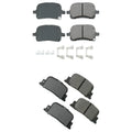 Set of 4 Akebono ProACT Ceramic Disc Brake Pads for Camry ES300 (1999–2001)