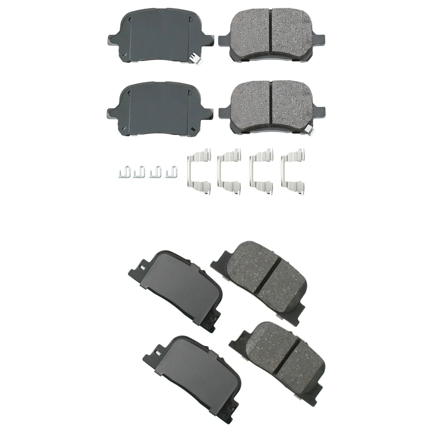 Set of 4 Akebono ProACT Ceramic Disc Brake Pads for Camry ES300 (1999–2001)