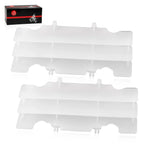 2 x Radiator Louver Guard White for Honda CR125R (1992–1997)