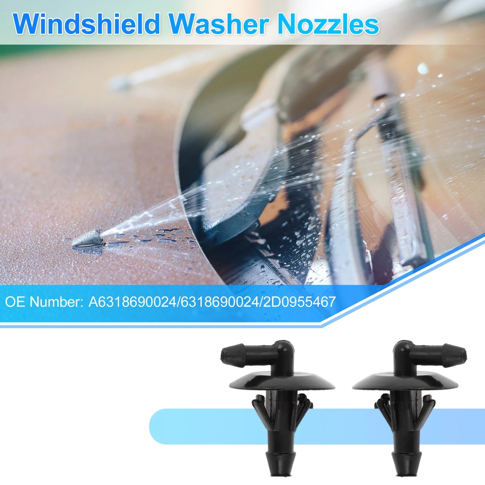 Windshield Washer Nozzle for Mercedes-Benz Vito 639 (2003–2014) No.A6318690024